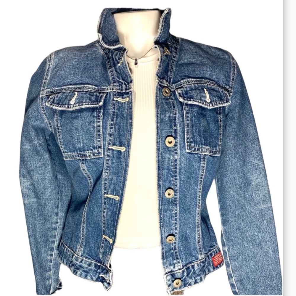 Vintage Guess Jeans Trucker Jacket Medium Coat - Picture 2 of 9